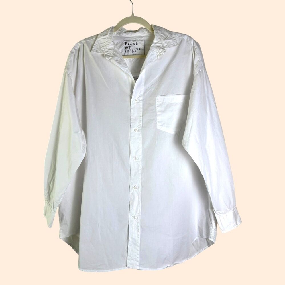Frank Eileen Shirley Oversized Shirt White